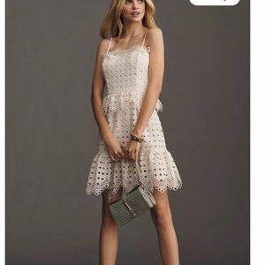 Walter Baker Cream Lace Mini Dress
